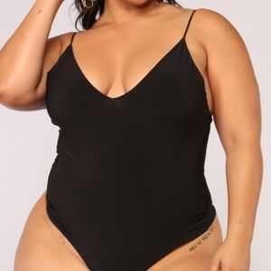 Sleek And Slay Bodysuit - Black